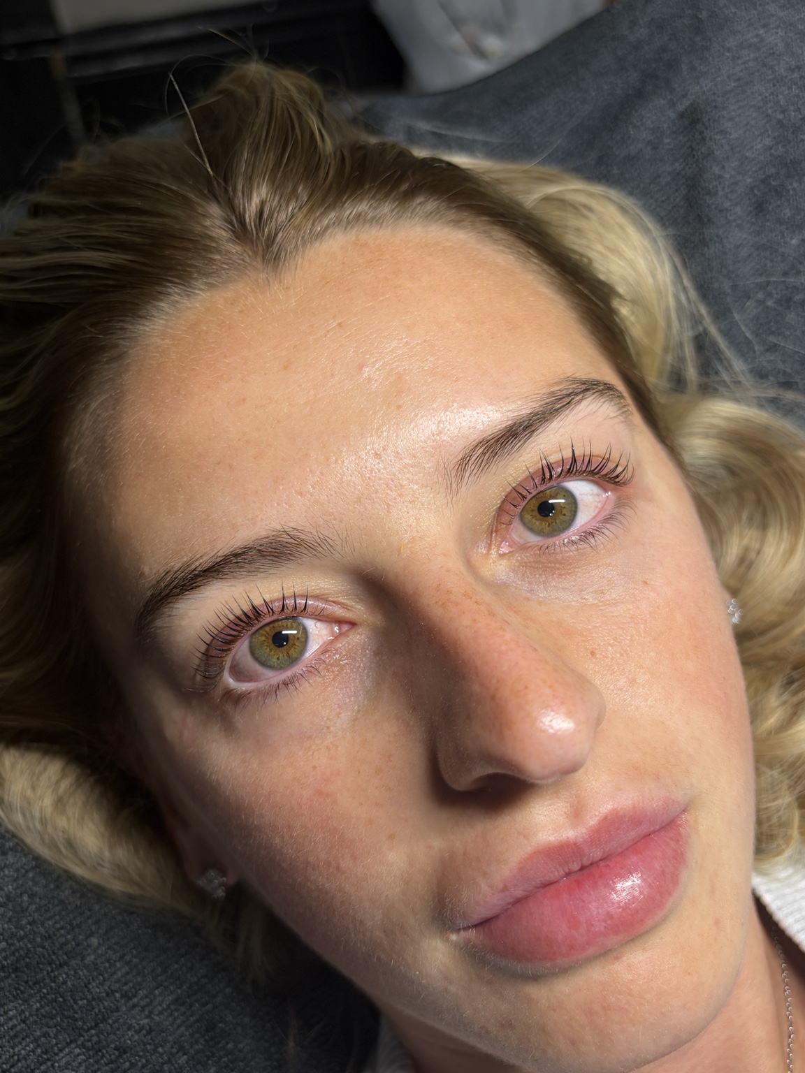 Lash lift and tint result