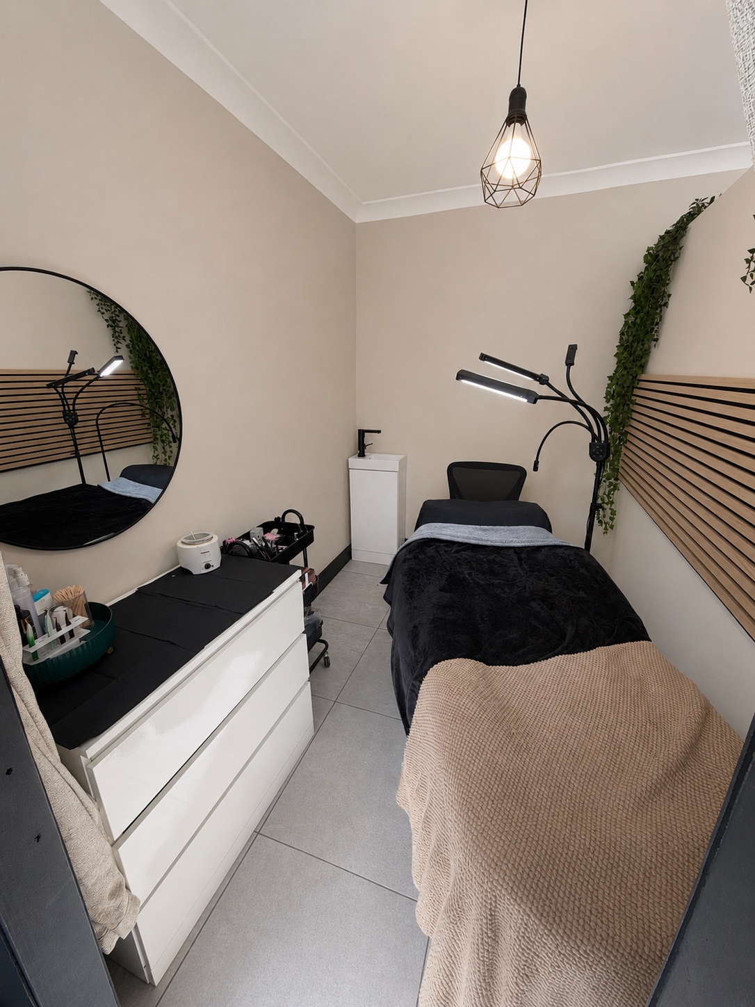 Private treatment room at Fayce Beauty & Skin in Liverpool